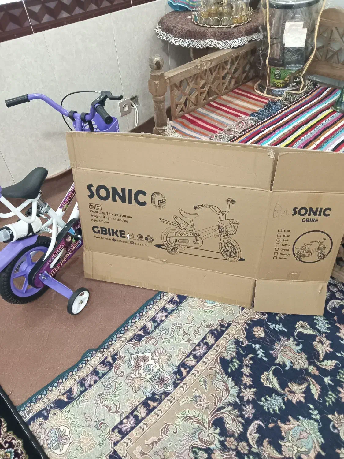 دوچرخه ۱۲ نو نو نو اصلا استفاده نشده با کارتن|دوچرخه، اسکیت، اسکوتر|ورامین, ورامین|دیوار