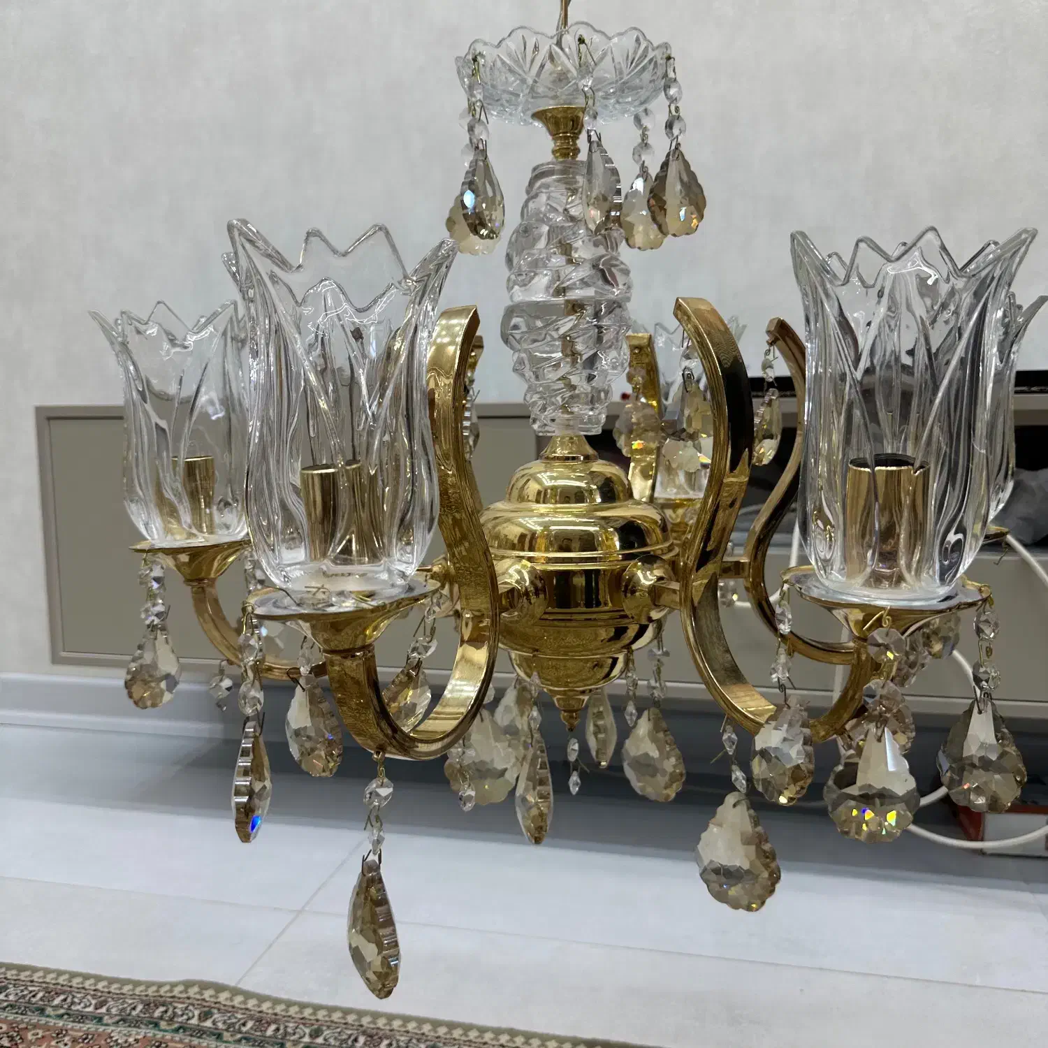 لوستر ۶ شاخه|لوستر و چراغ آویز|گرمسار, |دیوار