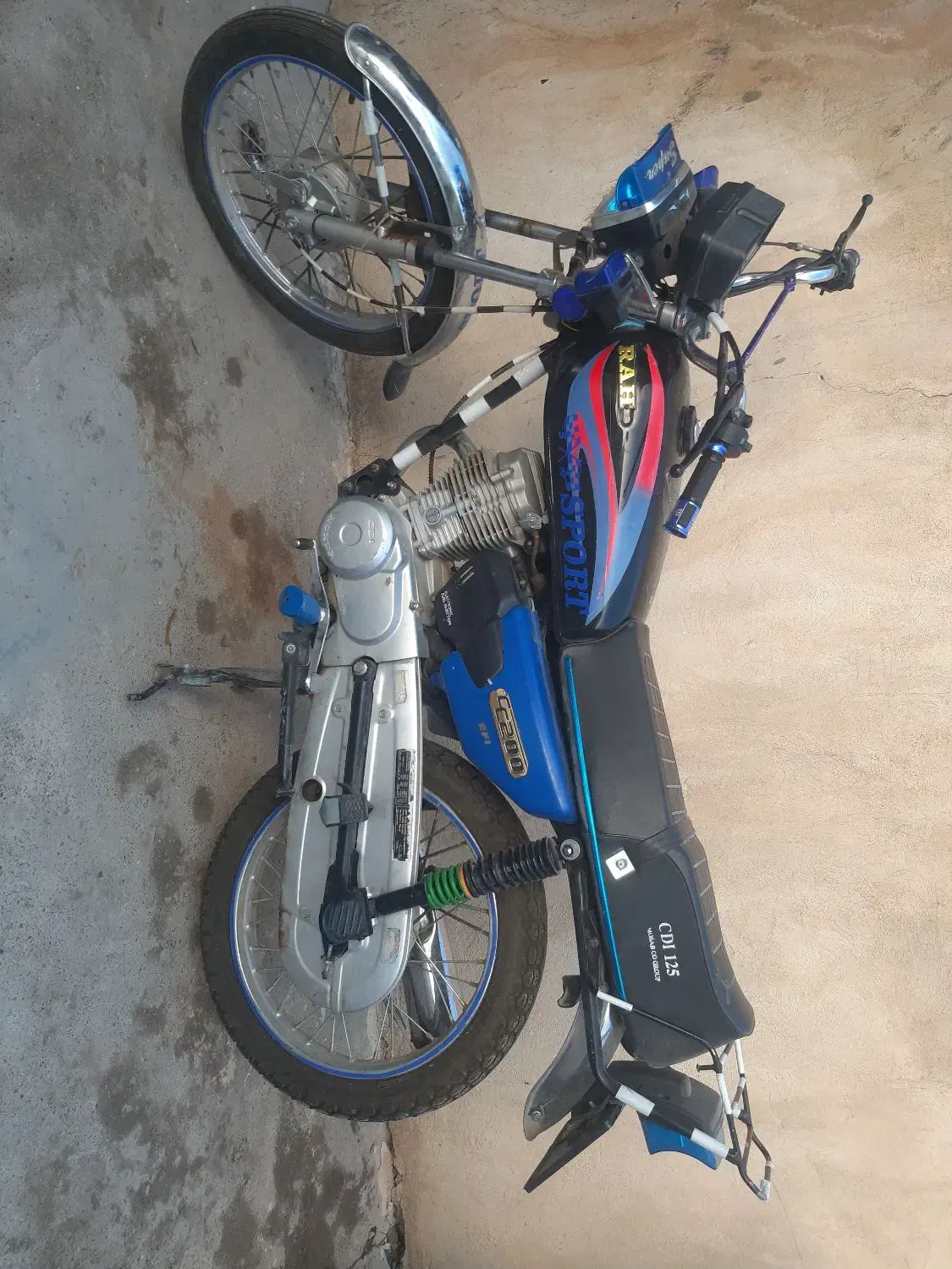 موتور۱۲۵ مدل۹۱ مزایده|موتورسیکلت|نورآباد, |دیوار