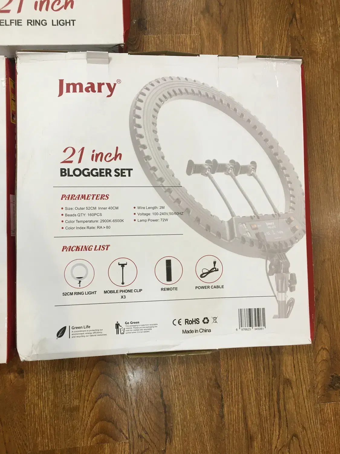 رینگ لایت ۲۱اینچ جیماری نو با سه پایه|دوربین عکاسی و فیلم‌برداری|تهران, مجیدآباد|دیوار