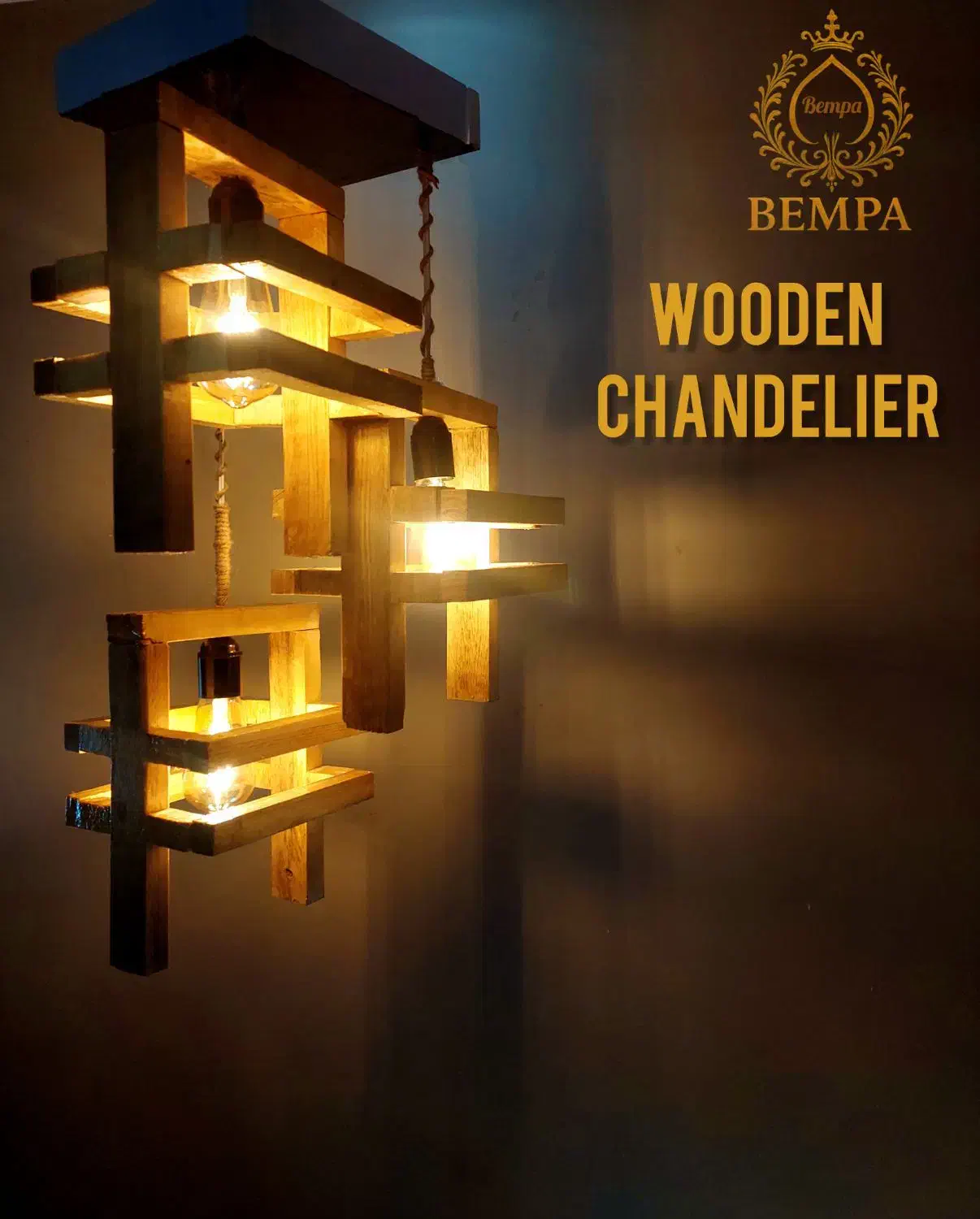 لوستر چوبی|لوستر و چراغ آویز|ارومیه, |دیوار