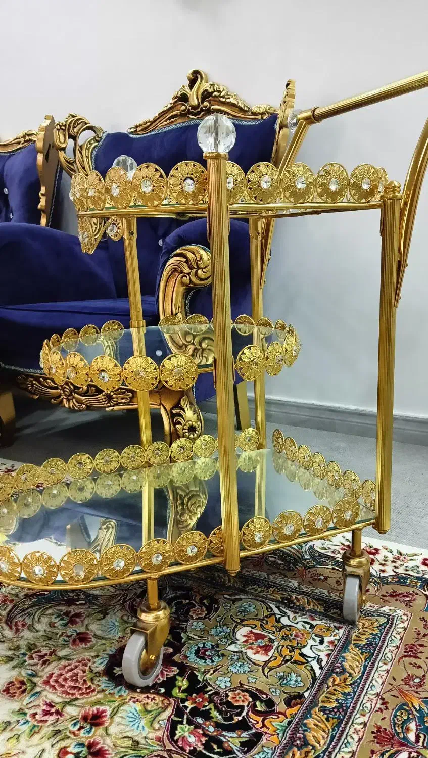 میز بار آبکاری طلا|بوفه، ویترین، کنسول|قزوین, |دیوار