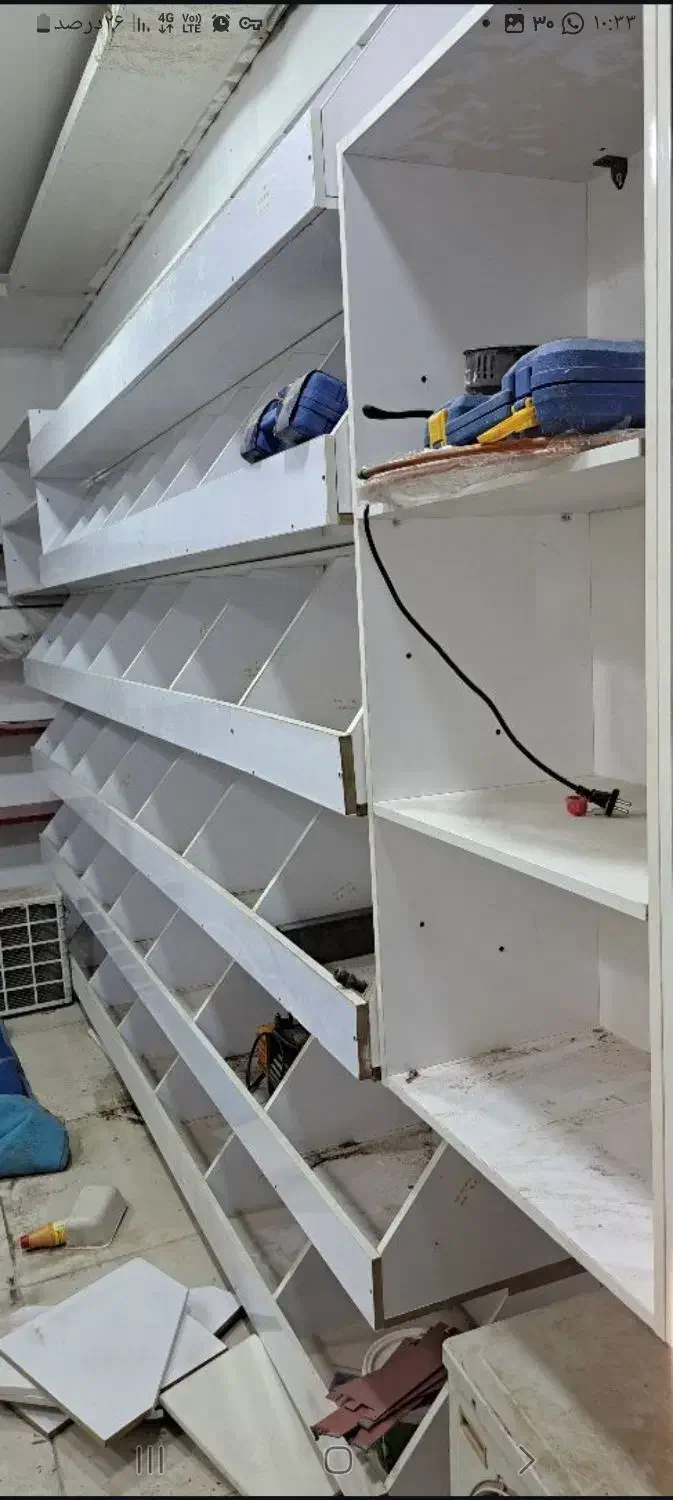 قفسه ام دی اف|کتابخانه، شلف، قفسههای دیواری|سوسنگرد, |دیوار