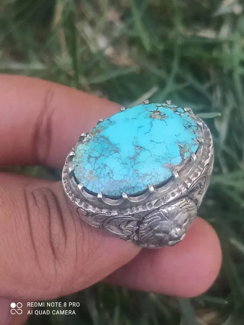 انگشتر فیروزه اصل|زیورآلات و اکسسوری|یزد, |دیوار