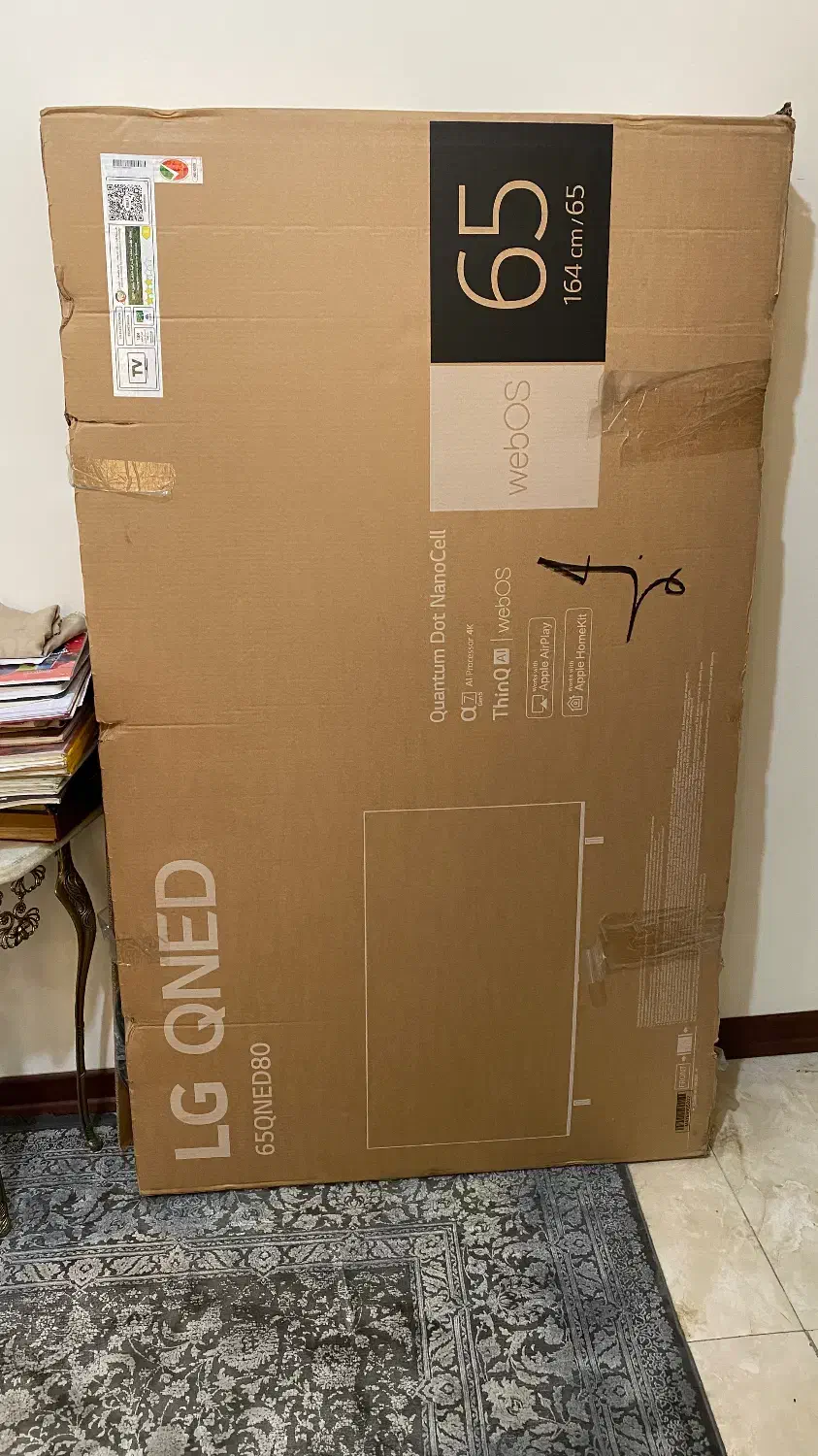 کارتن تلویزیون LG نو ۶۵ اینچ|تلویزیون و پروژکتور|تهران, نظام‌آباد|دیوار