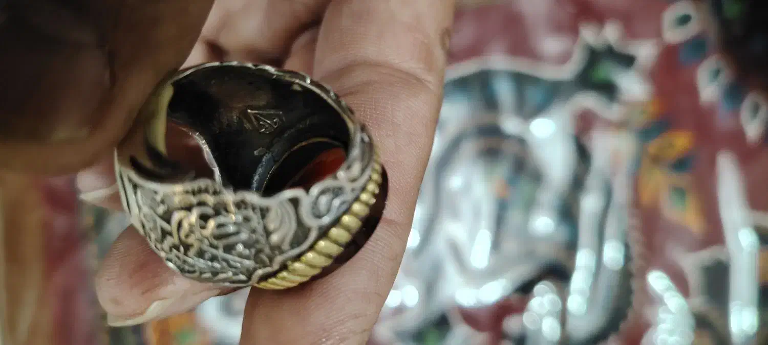 انگشتر عقیق یمن|کلکسیون اشیاء عتیقه|کرمان, |دیوار