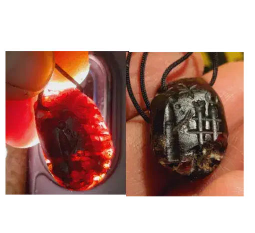 مهره نشاندار آویزی|کلکسیون اشیاء عتیقه|لواسان, |دیوار