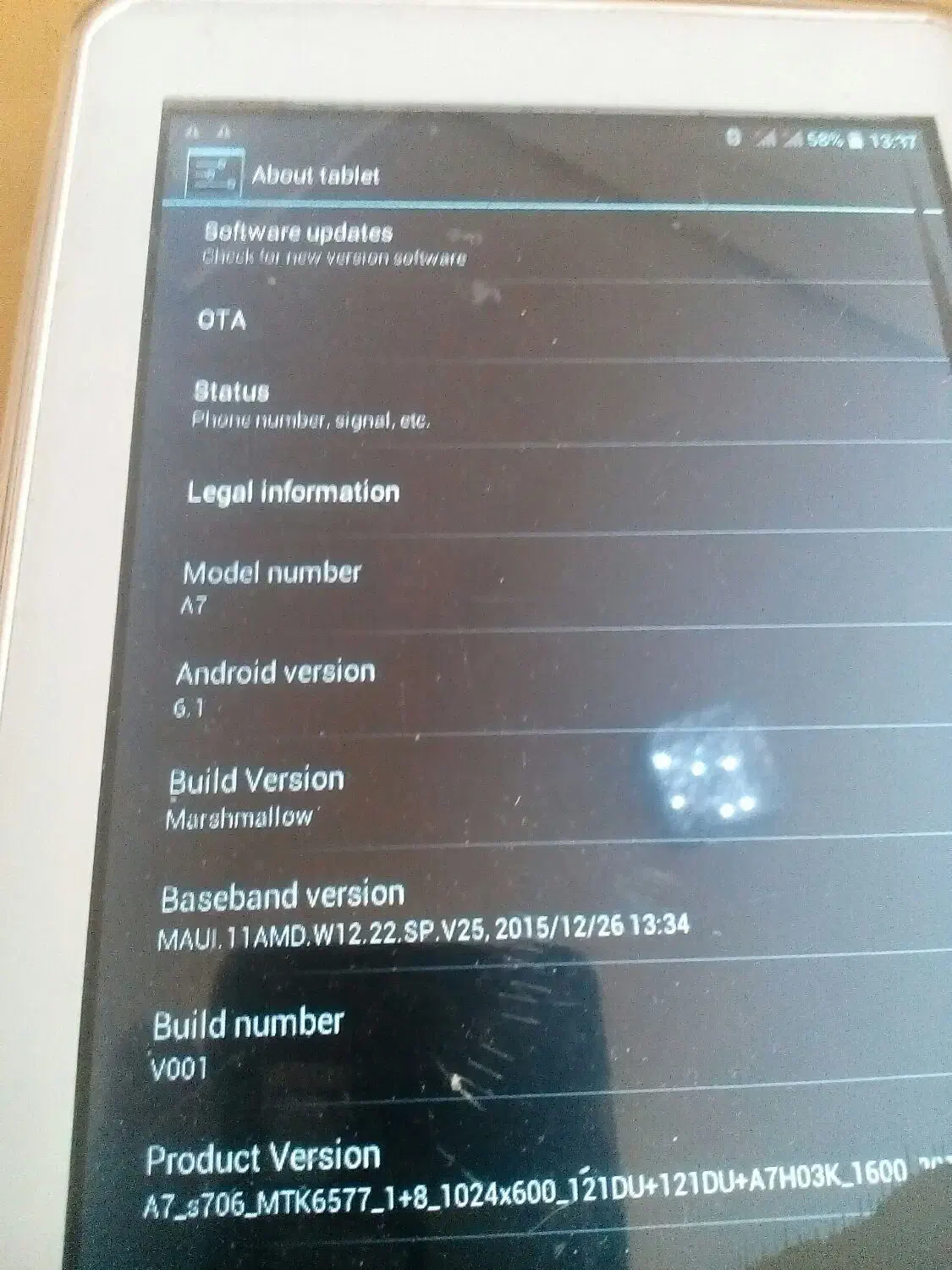 تبلت ATUCH فورجی مدل A7|تبلت|مشهد, هنرور|دیوار