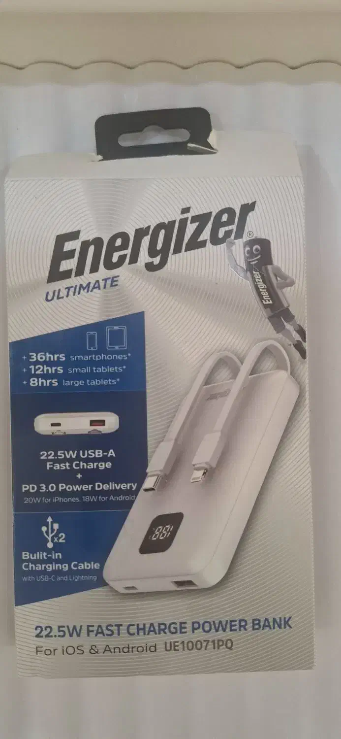 پاوربانک انرجایزر 10000 آکبند|لوازم جانبی موبایل و تبلت|قدس, شهرک فرزان|دیوار