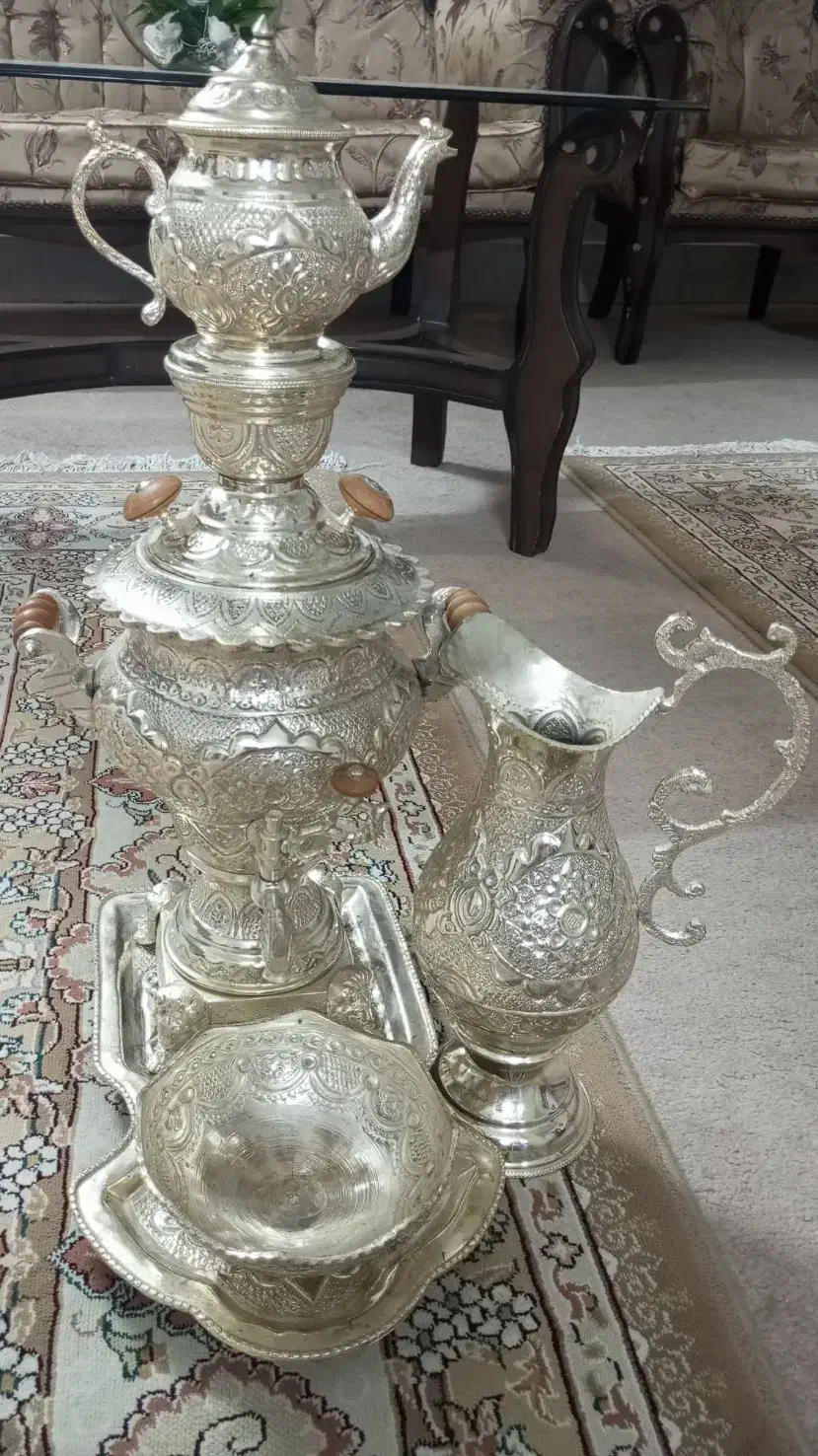 سماور و قوری تزئینی|سماور، چای‌ساز، قهوه‌ساز|اصفهان, نقش جهان|دیوار