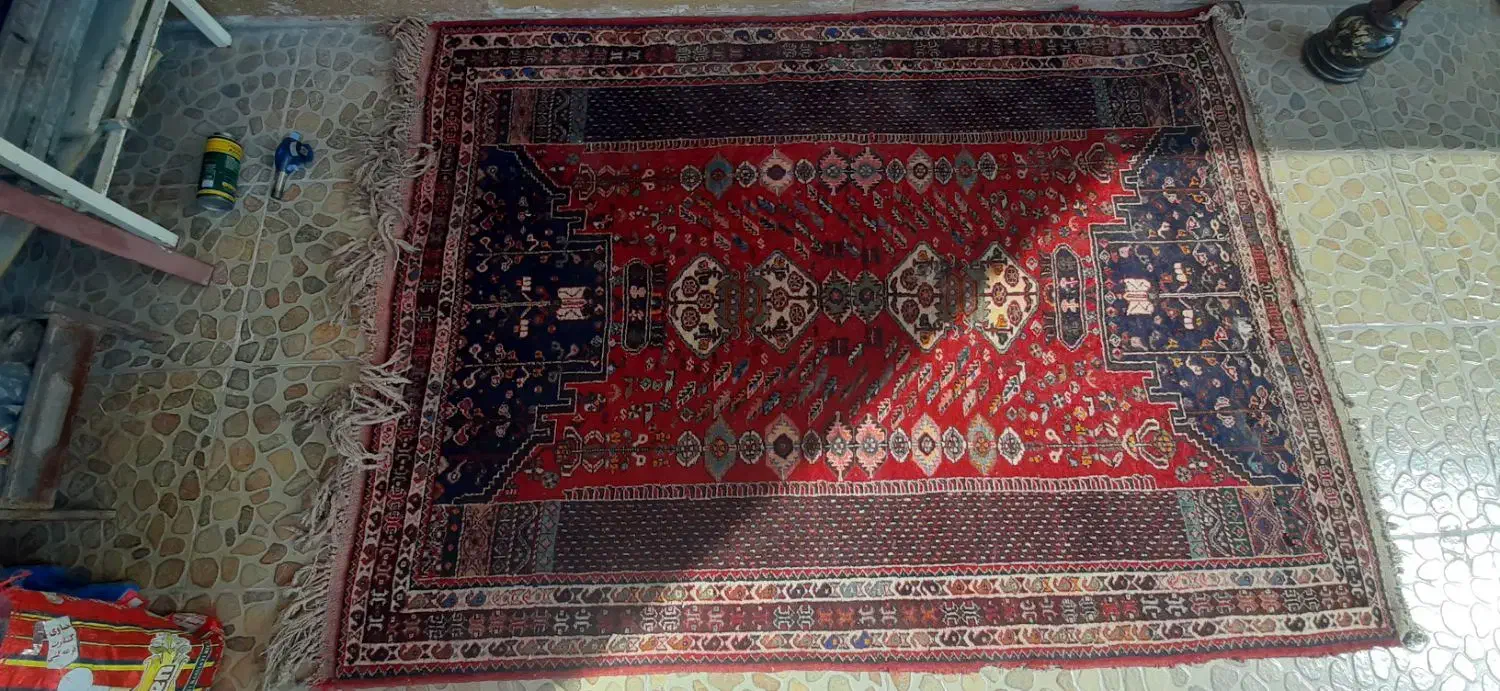 قالی محلی|فرش|مرودشت, مسجد رسول‎|دیوار