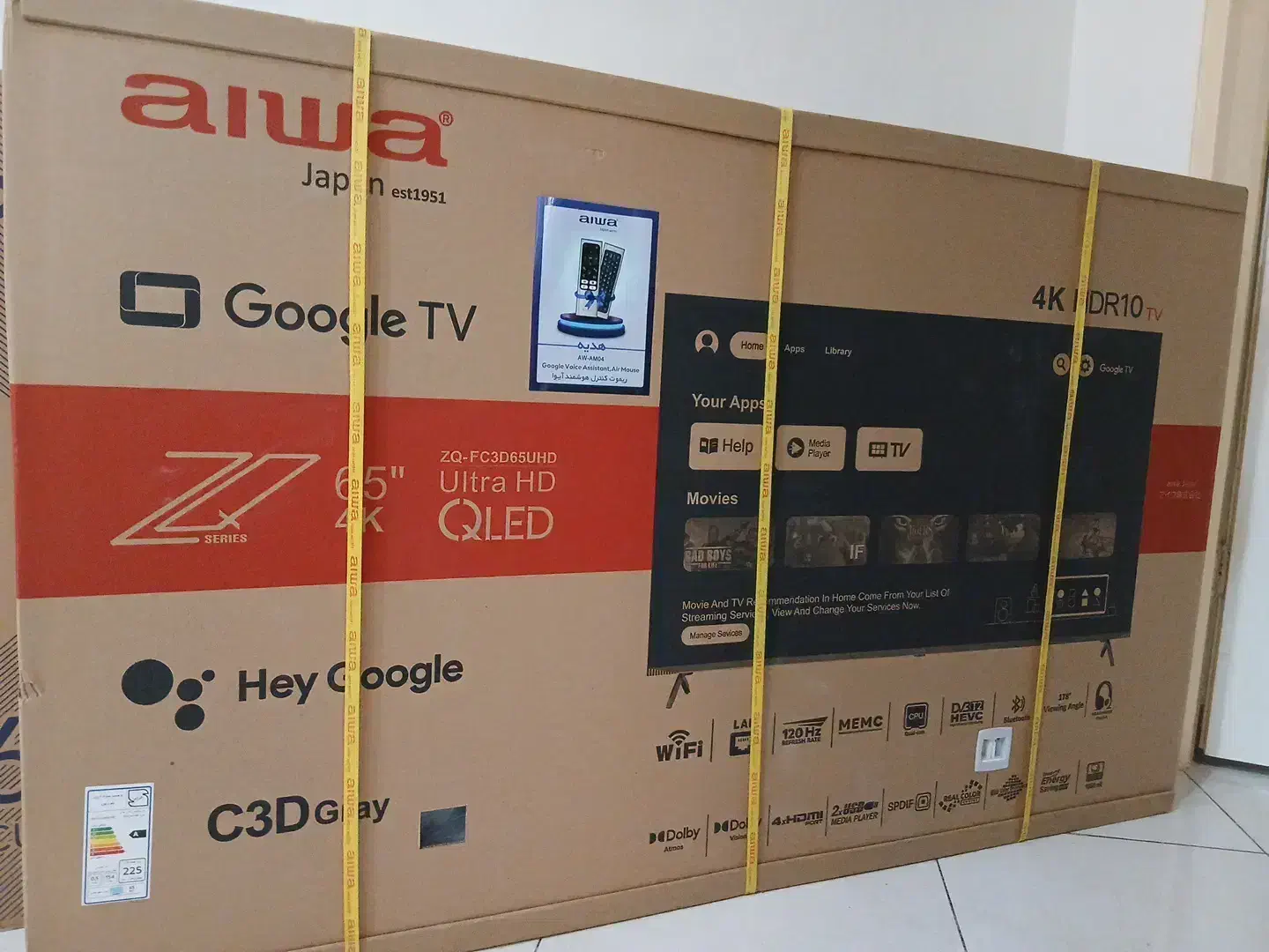 ال ای دی آیوا ۶۵ اینچ اندروید۱۴ موس کنترل فول HD|تلویزیون و پروژکتور|کرج, فاز ۱ مهرشهر|دیوار