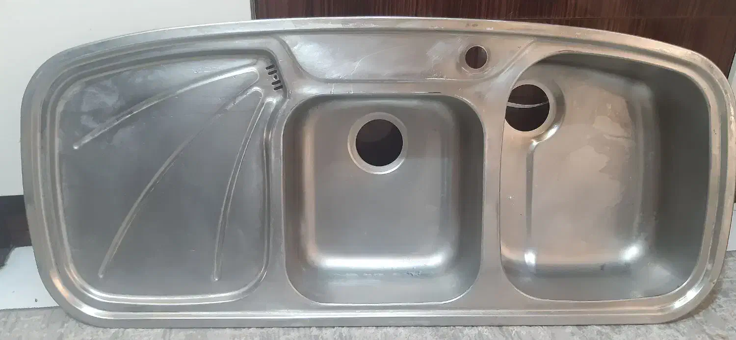 سینک دو قلو توکار، لگن راست|مصالح و تجهیزات ساختمان|تهران, والفجر (افسریه)|دیوار