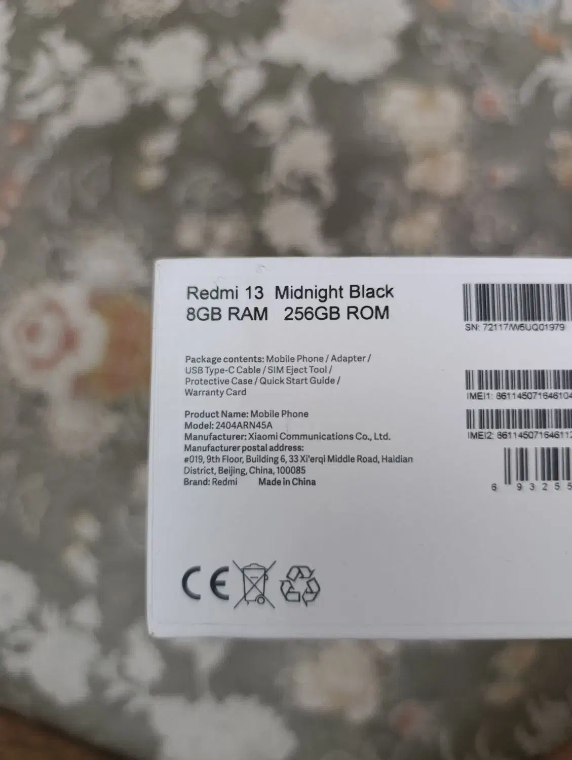 موبایل Redmi 13 شیائومی Ram8 ROM 256|موبایل|تهران, فلاح|دیوار
