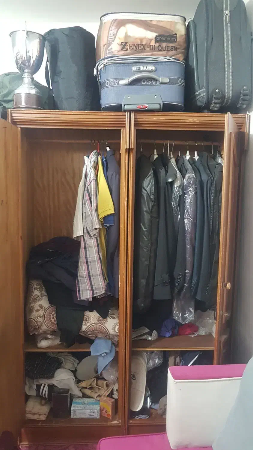 کمد جالباسی چوبی|جاکفشی، کمد، دراور|قدس, شهر‌قدس|دیوار