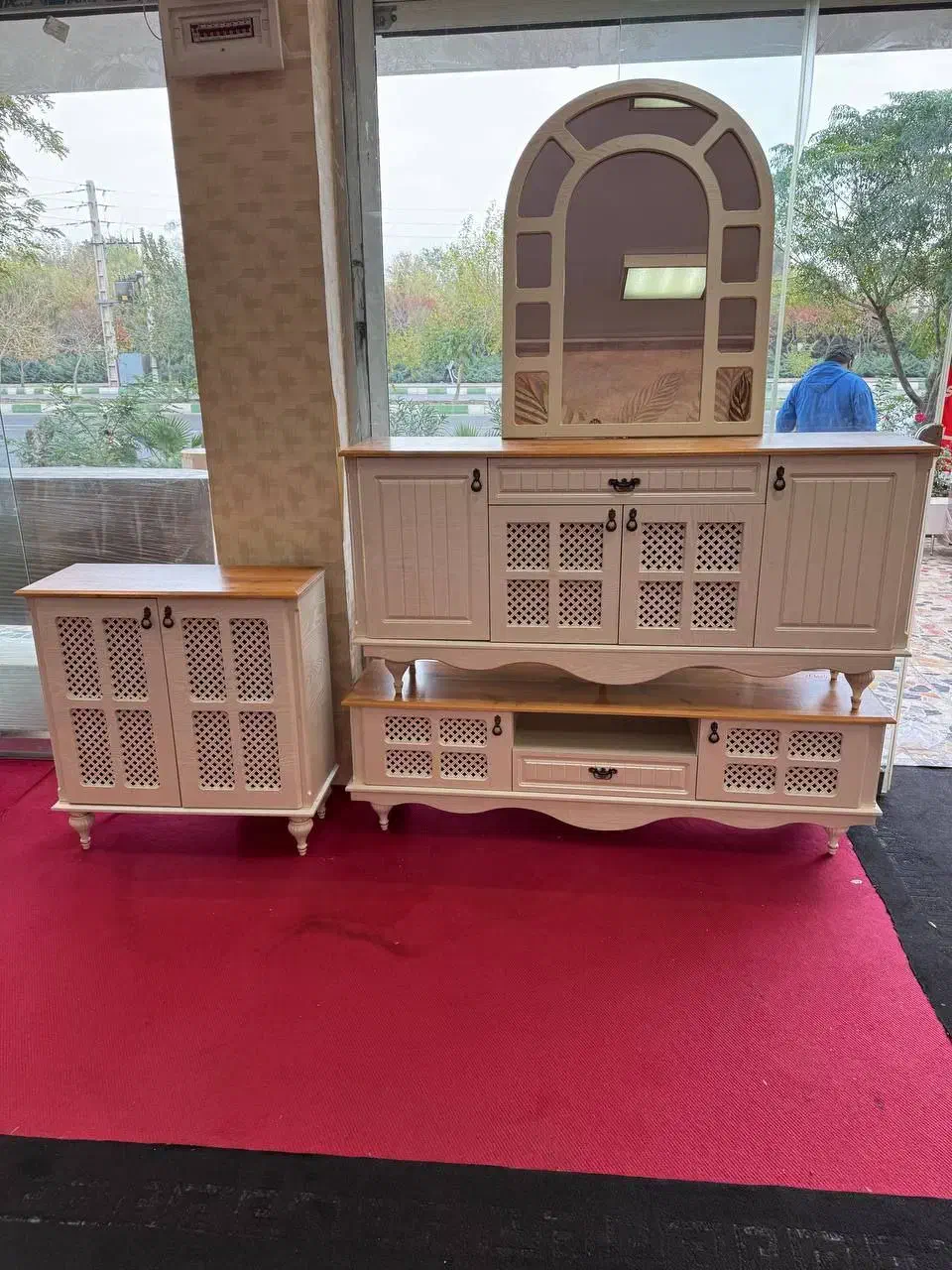 ست کامل آینه و کنسول گندم|بوفه، ویترین، کنسول|تهران, بهداشت|دیوار