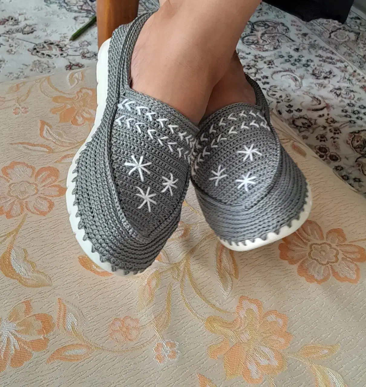 گیوه دست بافت سنتی|کیف، کفش، کمربند|اهواز, سپیدار|دیوار