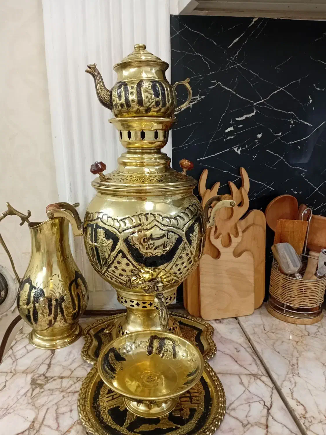 سماور برنجی نو|سماور، چای‌ساز، قهوه‌ساز|مشهد, محمدآباد|دیوار