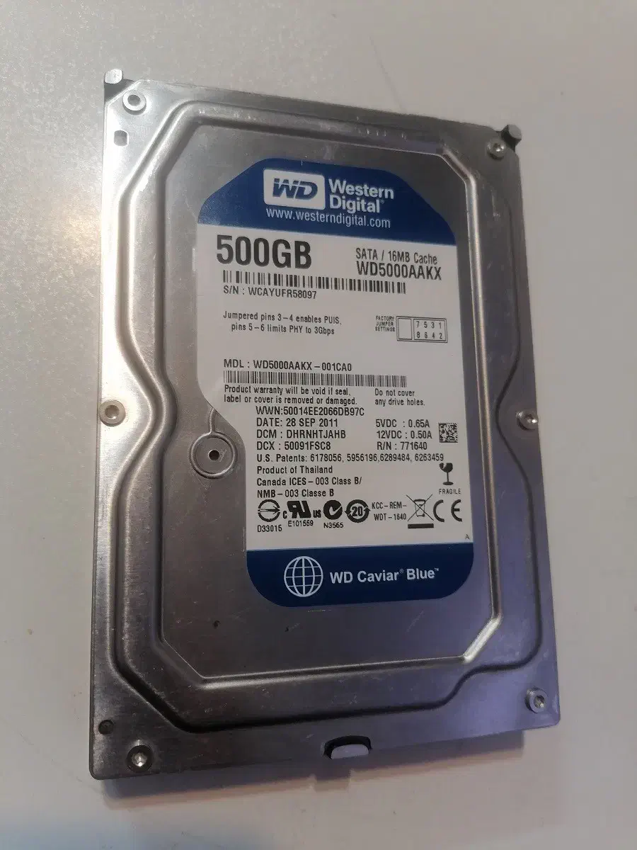 هارد 500 وسترن آبی کامپیوتر|قطعات و لوازم جانبی رایانه|نیشابور, شهرک قدس|دیوار