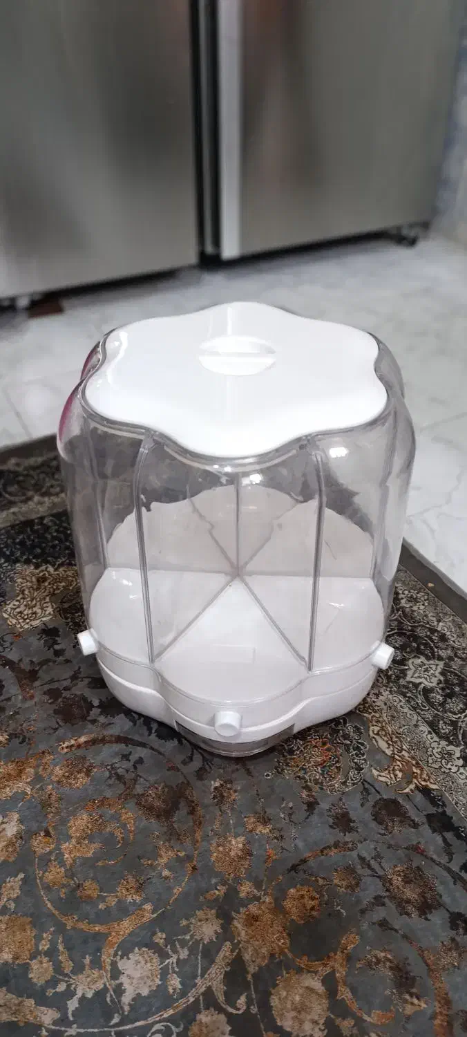 جا حبوباتی چرخان شش عددی گل|ظروف نگهدارنده، پلاستیکی، یک‌بارمصرف|شیراز, پودنک|دیوار