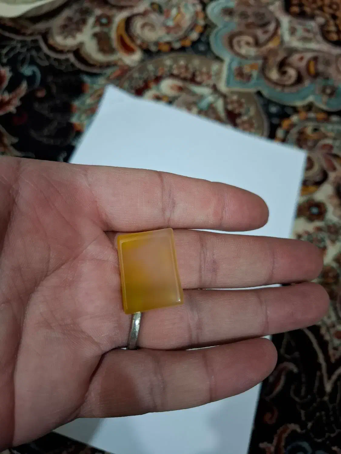 سنگ عقیق شرف الشمس اصل|جواهرات|اهواز, کوی علوی|دیوار