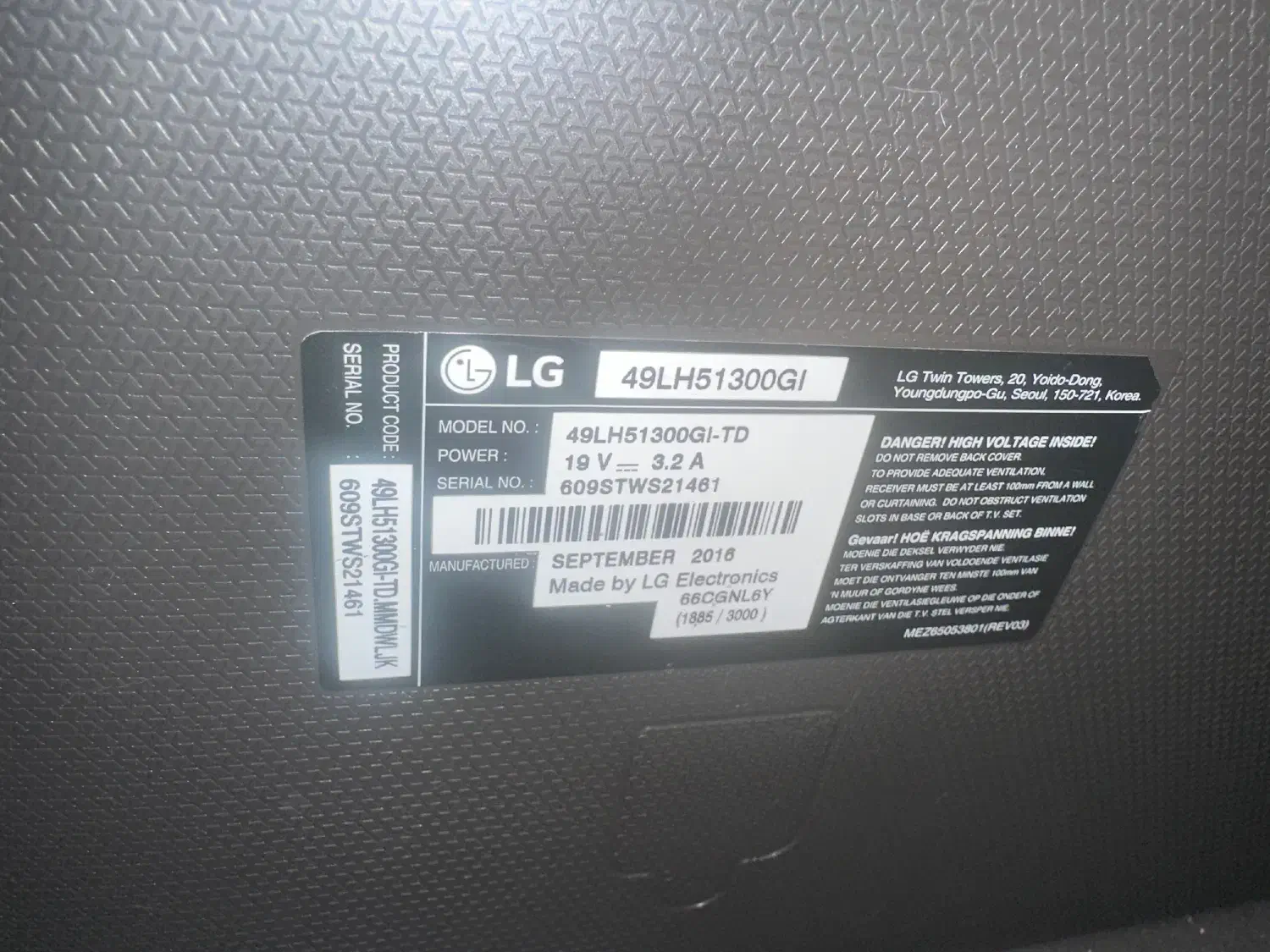 تلویزیون LG 49 اینچ|تلویزیون و پروژکتور|تهران, ولنجک|دیوار