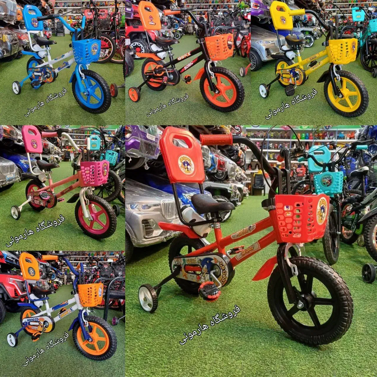 دوچرخه کودک سایز ۱۲ و۱۶ بدنه فلزی نو وآکبند|اسباب‌بازی بچه|تبریز, |دیوار