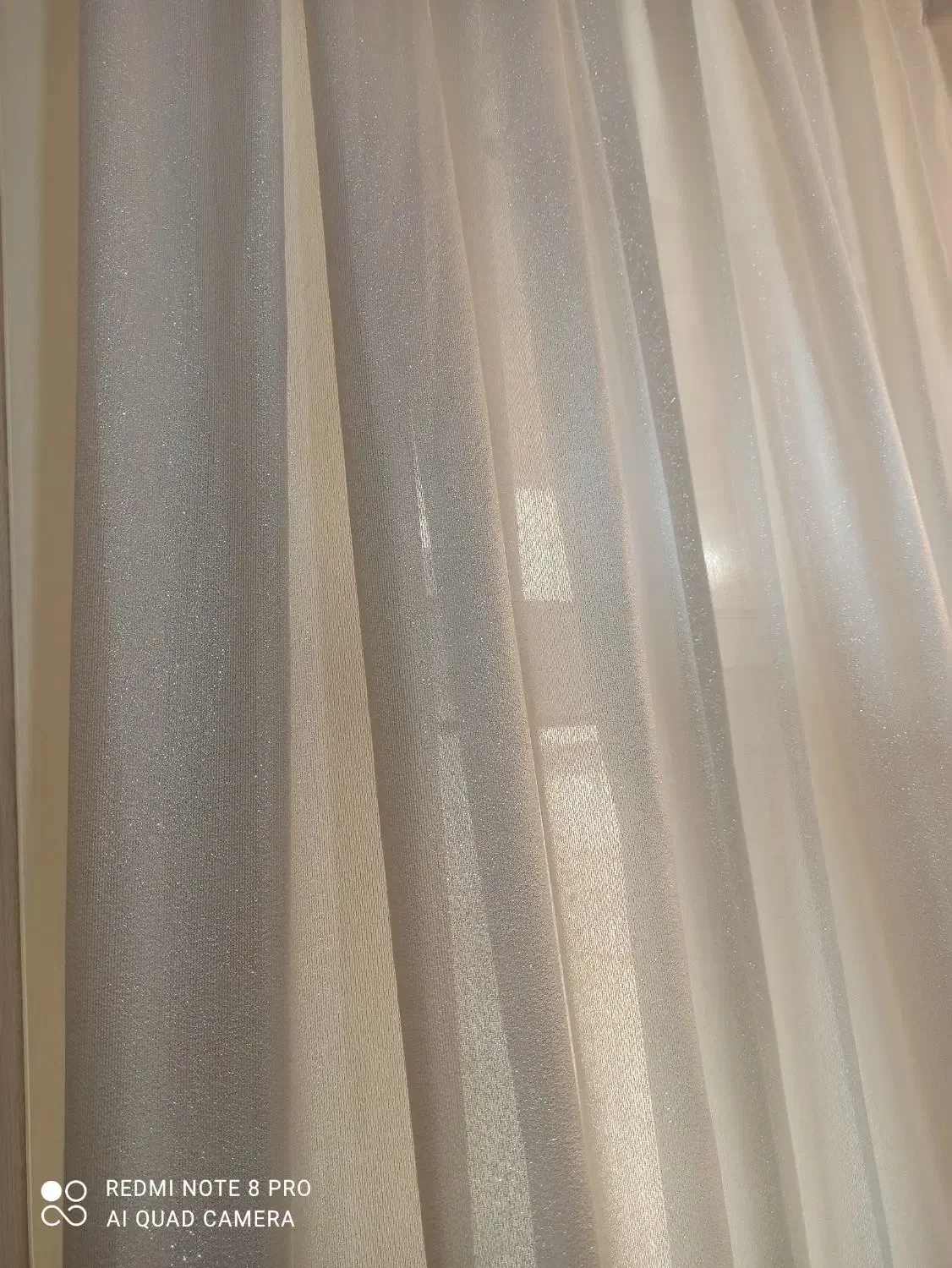 پرده آبی و پرده شاین سفید در حدنو|پرده، رانر، رومیزی|تهران, افسریه شمالی|دیوار