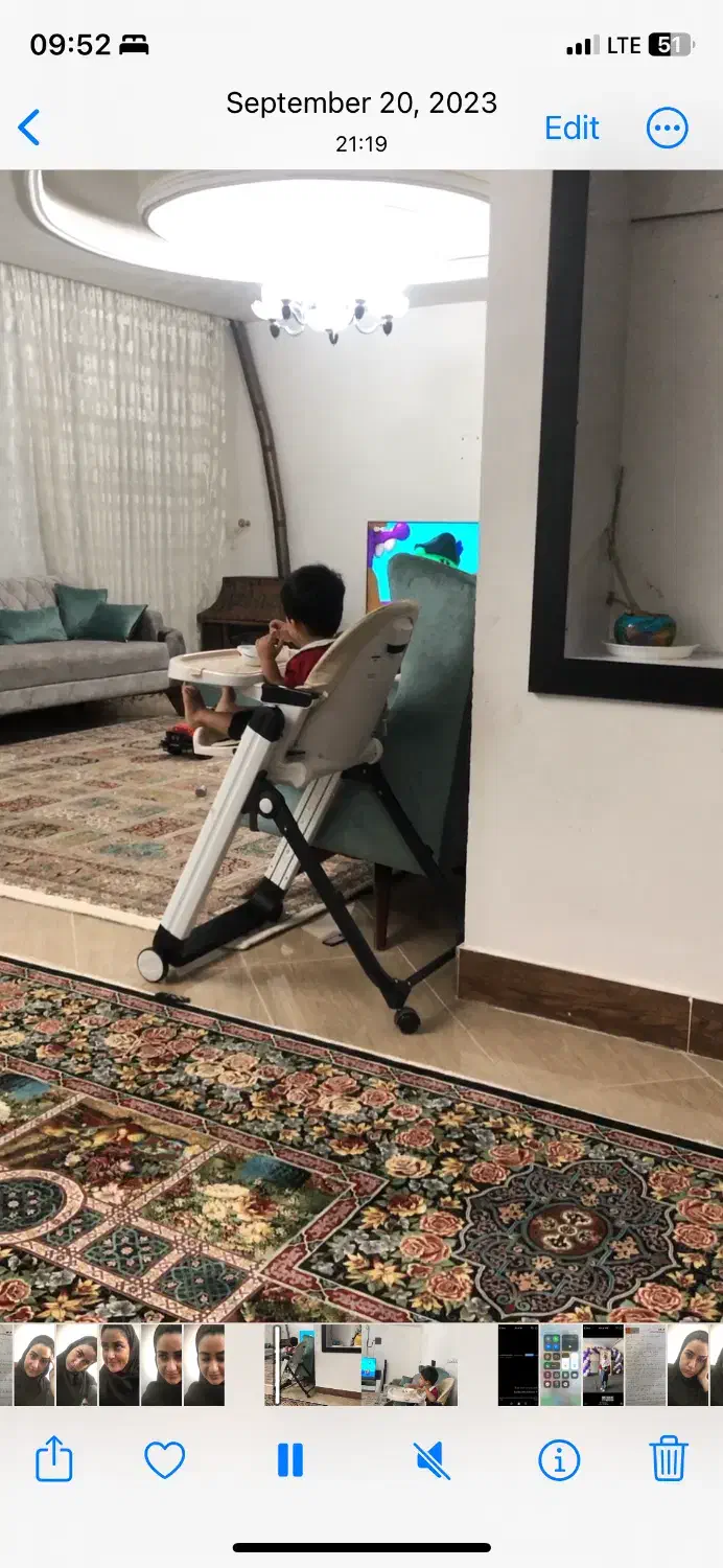 صندلی غذای بچه|تخت و صندلی بچه|فردوس (خراسان), |دیوار