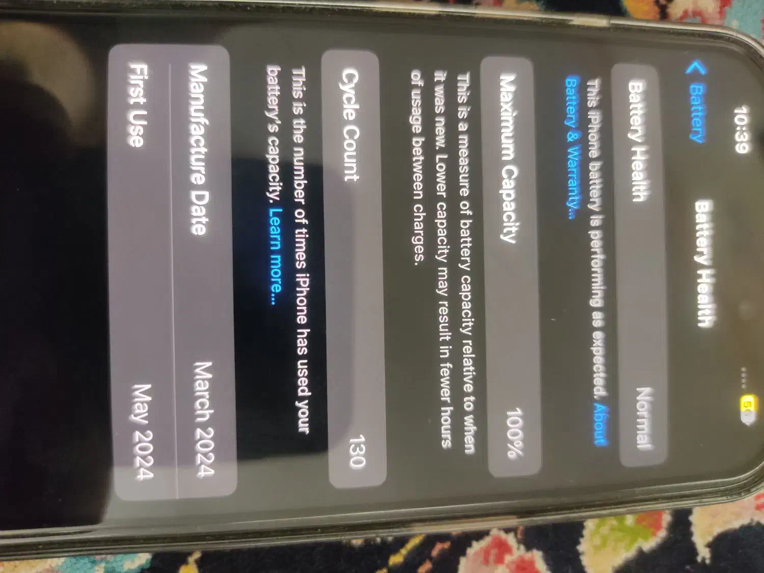 اپل iPhone 15 با حافظهٔ ۱۲۸ گیگابایت|موبایل|کاشمر, |دیوار