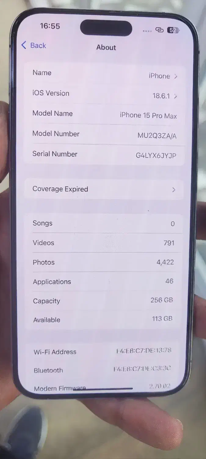 گوشی ایفون 15پرومکس zaaپک اصلی درجه یک|موبایل|بانه, |دیوار