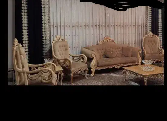 پرده حریر با دو تا دستک|پرده، رانر، رومیزی|زابل, |دیوار