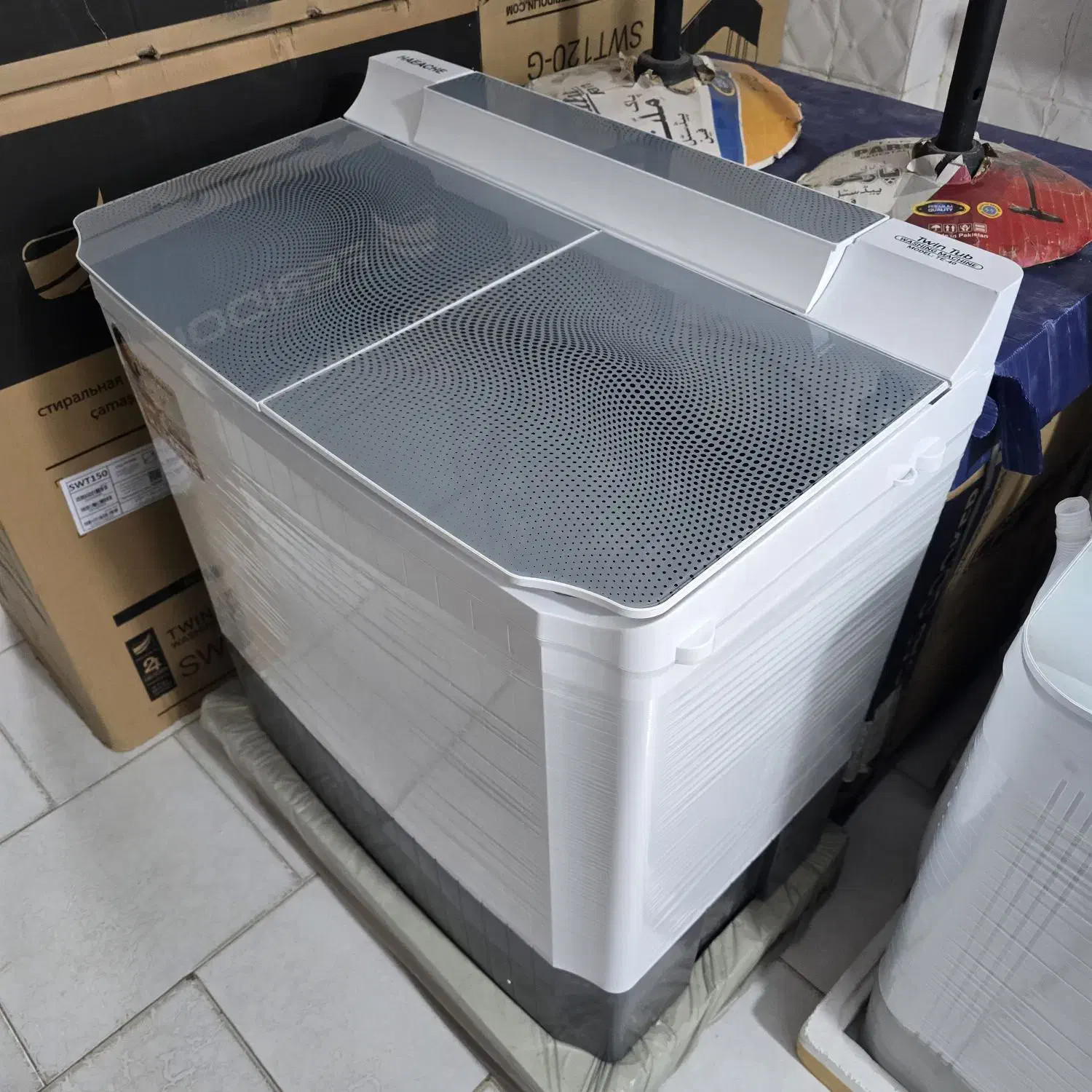 لباسشویی دوقلو ۱۵ کیلو هایچه اصل آکبند|ماشین لباسشویی و خشک‌کن لباس|چابهار, |دیوار