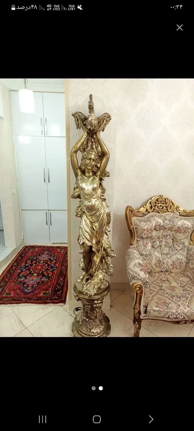 مجسمه نو پلی استر چراغدار|مجسمه، تندیس، ماکت|تبریز, |دیوار