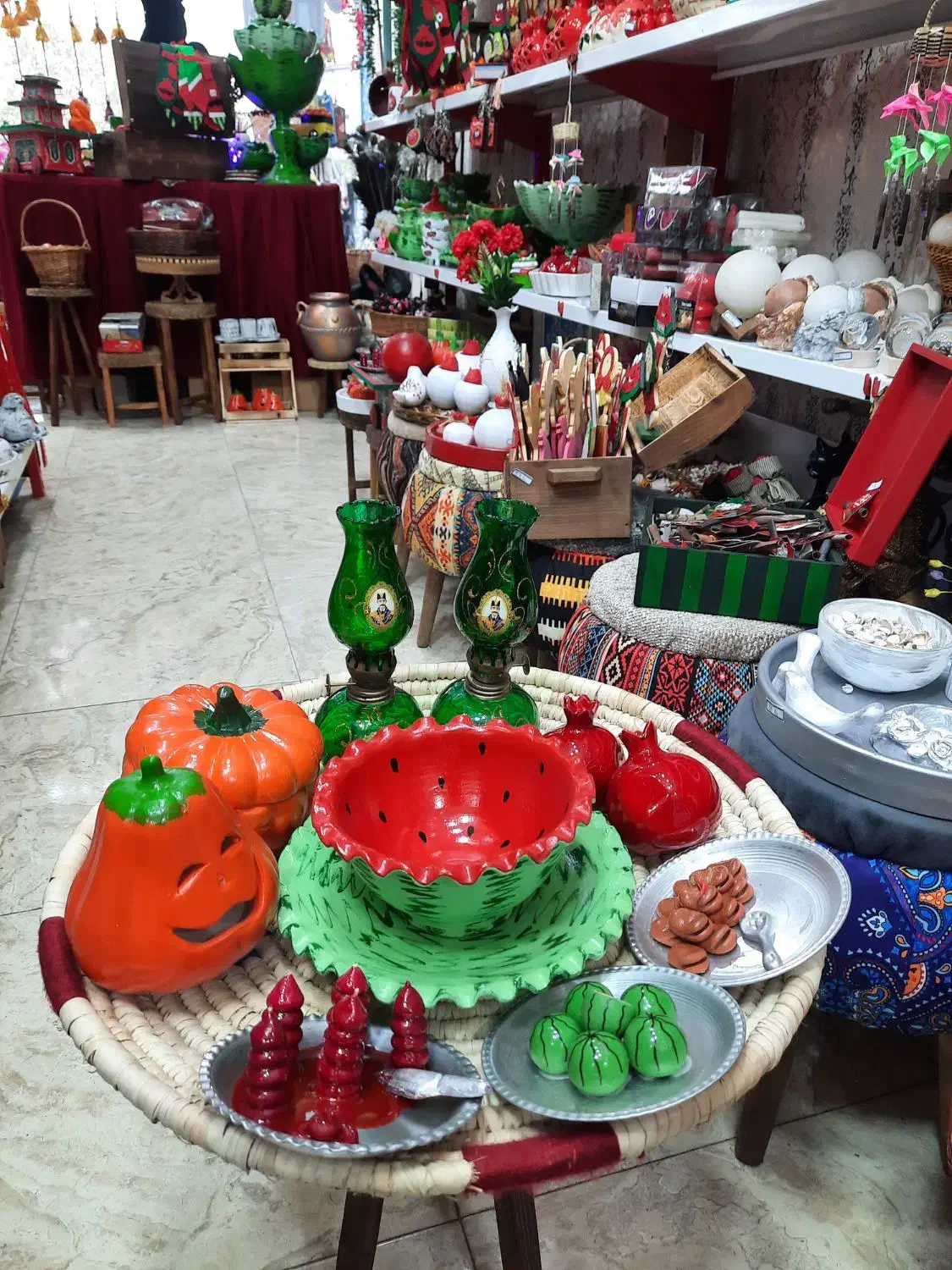 سینی یلدایی عروس|صنایع دستی و سایر لوازم تزئینی|رشت, هلال احمر|دیوار