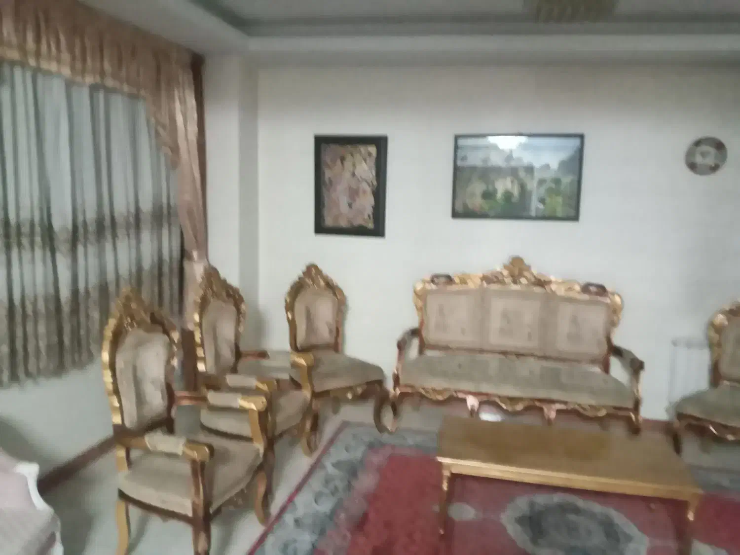 مبلمان ۹ نفره کلاسیک|مبلمان خانگی و میز عسلی|کرج, شهرک فهمیده|دیوار