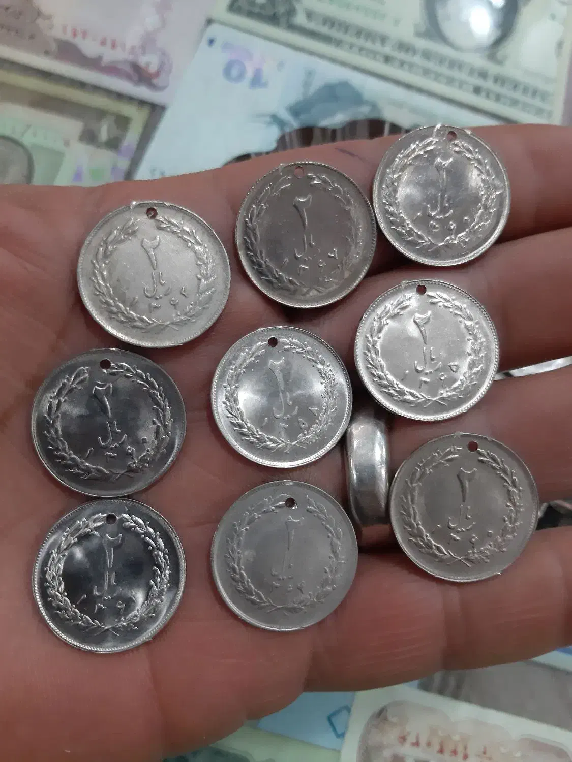 سکه ۲ریالی قدیمی ۲۰۰عدد|کلکسیون سکه، تمبر، اسکناس|جوانرود, |دیوار