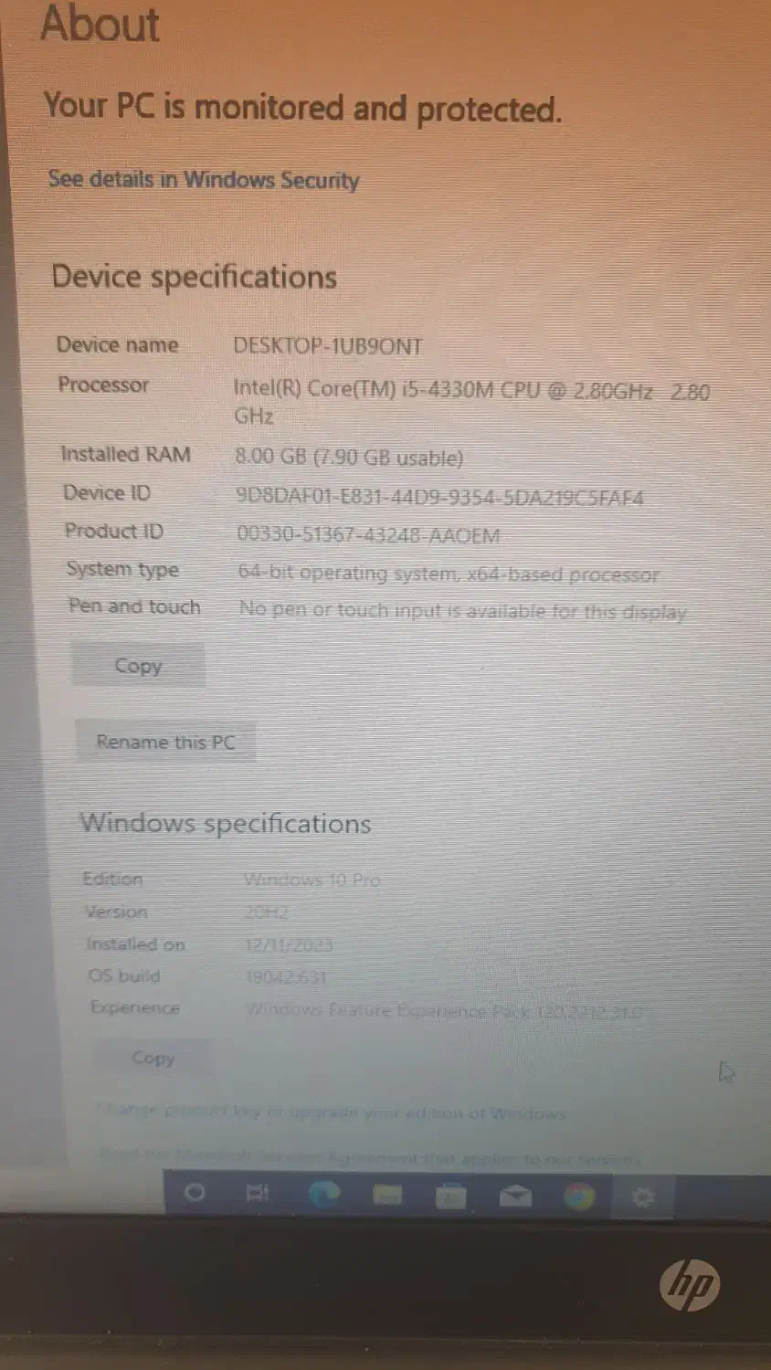 لب تاپ hp i5|رایانه همراه|همدان, |دیوار