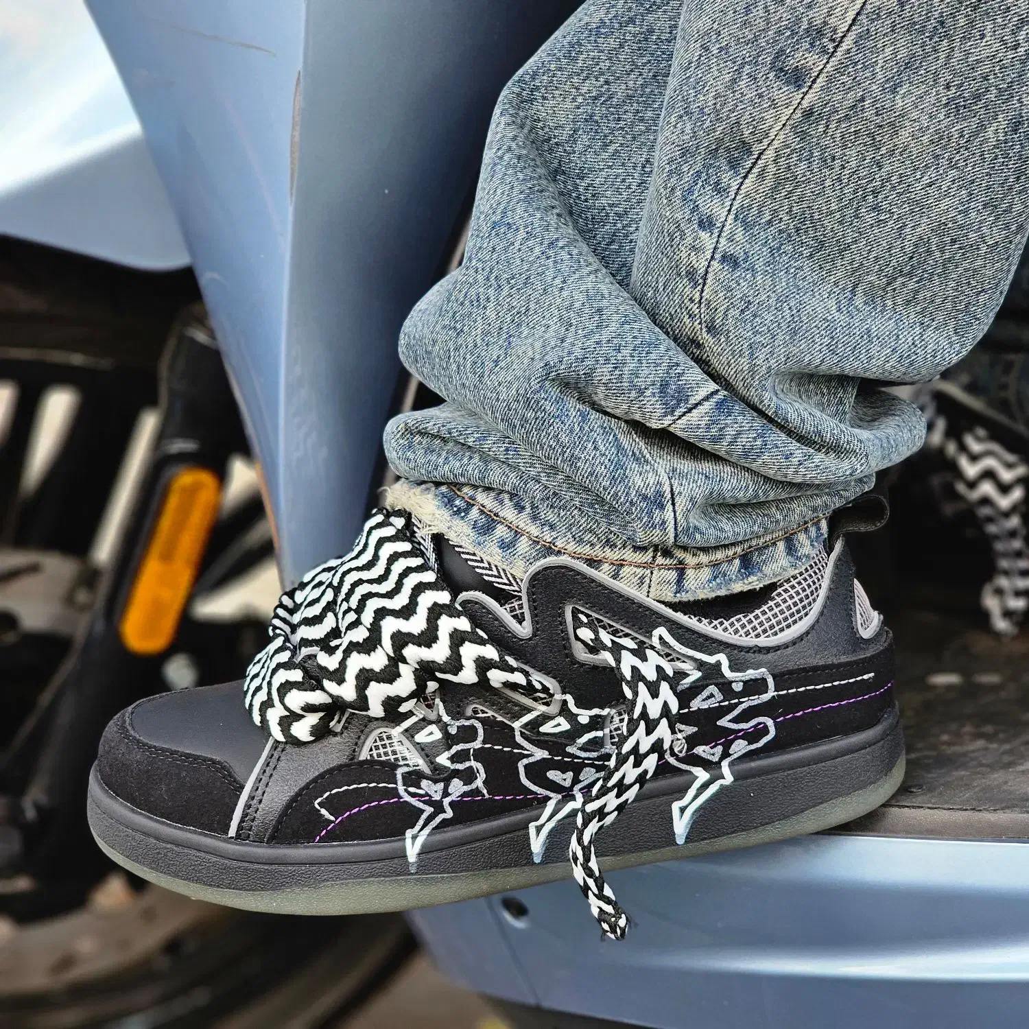 کتونی کاپا مشکی طوسی سفید|کیف، کفش، کمربند|تهران, صد دستگاه|دیوار