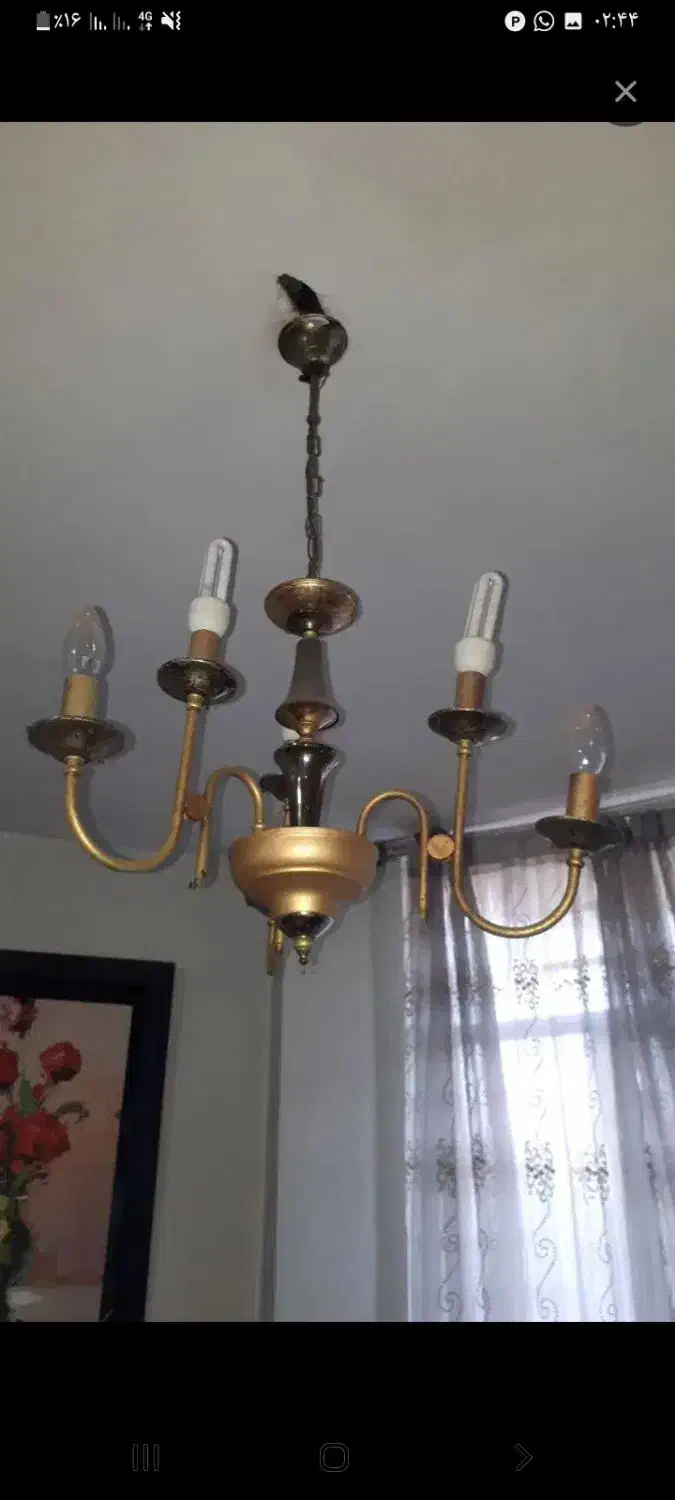 لوستر خراب تعمیری شکسته پنکه سقفی خراب|لوستر و چراغ آویز|اهواز, زیباشهر|دیوار