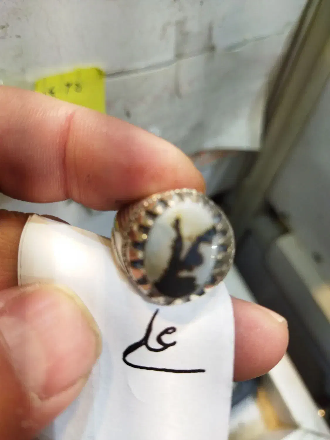 انگشتر نقره نگین شجر اصلی|جواهرات|مشهد, پایین خیابان|دیوار