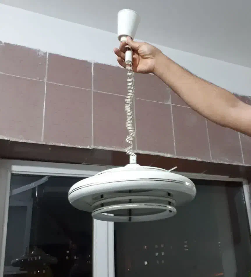 چراغ آویز فلزی|لوستر و چراغ آویز|دماوند, گیلاوند|دیوار