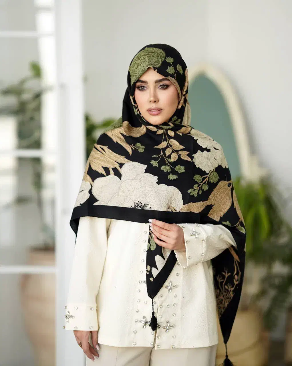 روسری نخ سیااسکارف|لباس|قم, دورشهر|دیوار