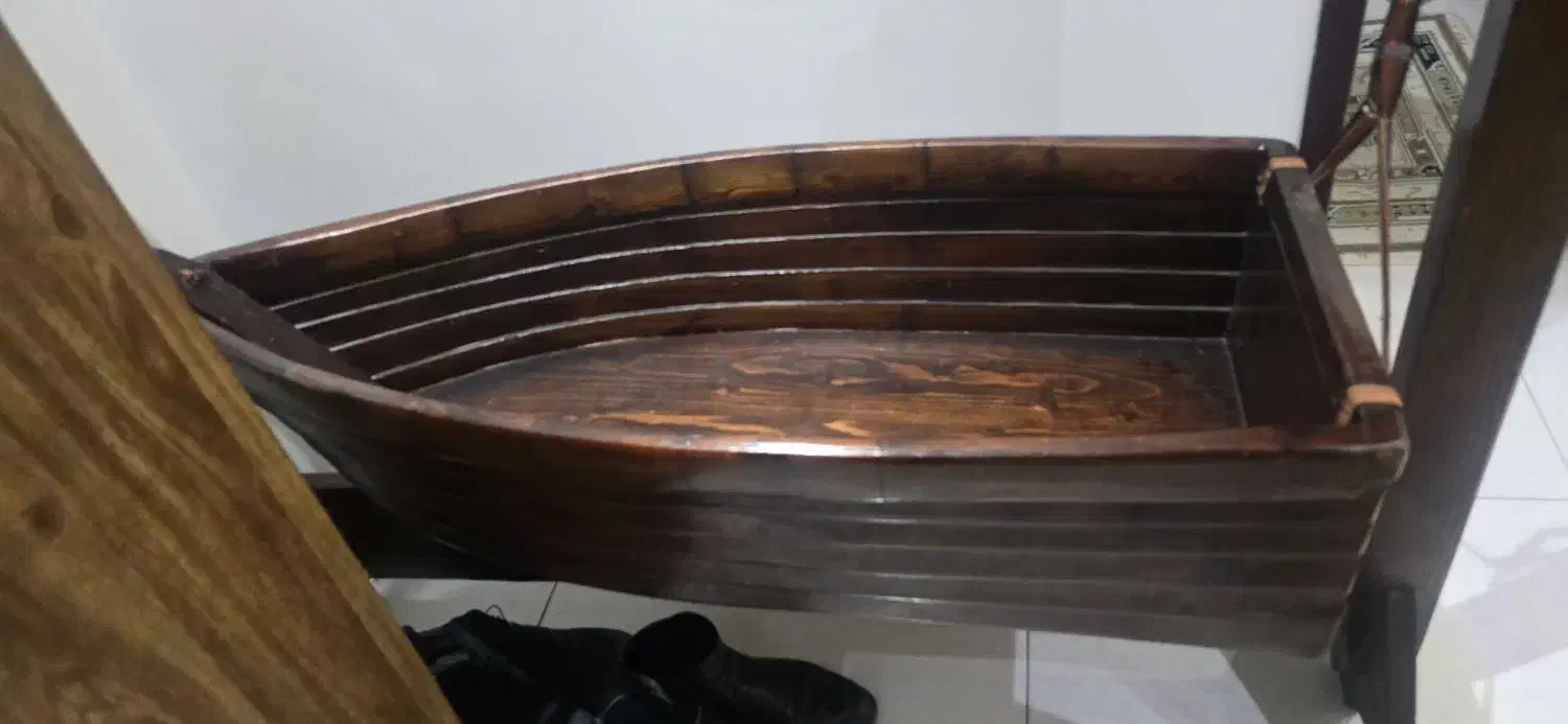 ننو چوبی دست ساز|تخت و صندلی بچه|تهران, شمس‌آباد|دیوار