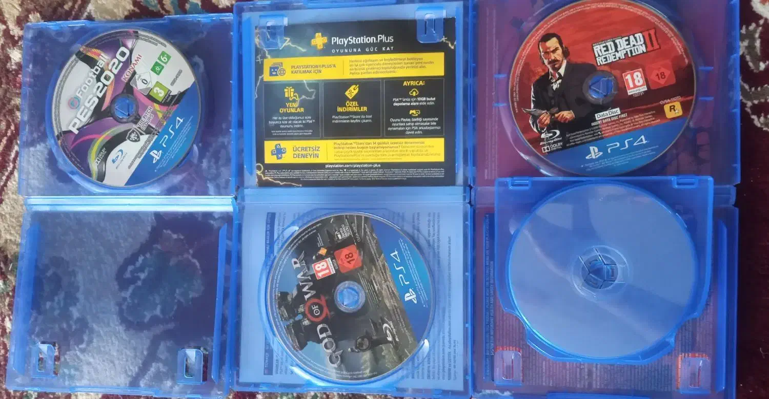 دیسک بازی  red dead2 وgod of war و pes 2020|کنسول، بازی ویدئویی و آنلاین|لاهیجان, کوی زمانی|دیوار