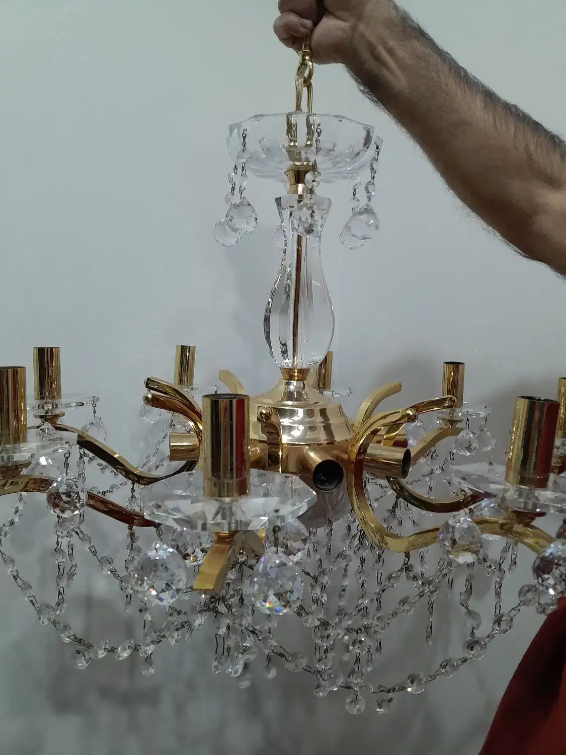 لوستر کریستالی|لوستر و چراغ آویز|تبریز, |دیوار