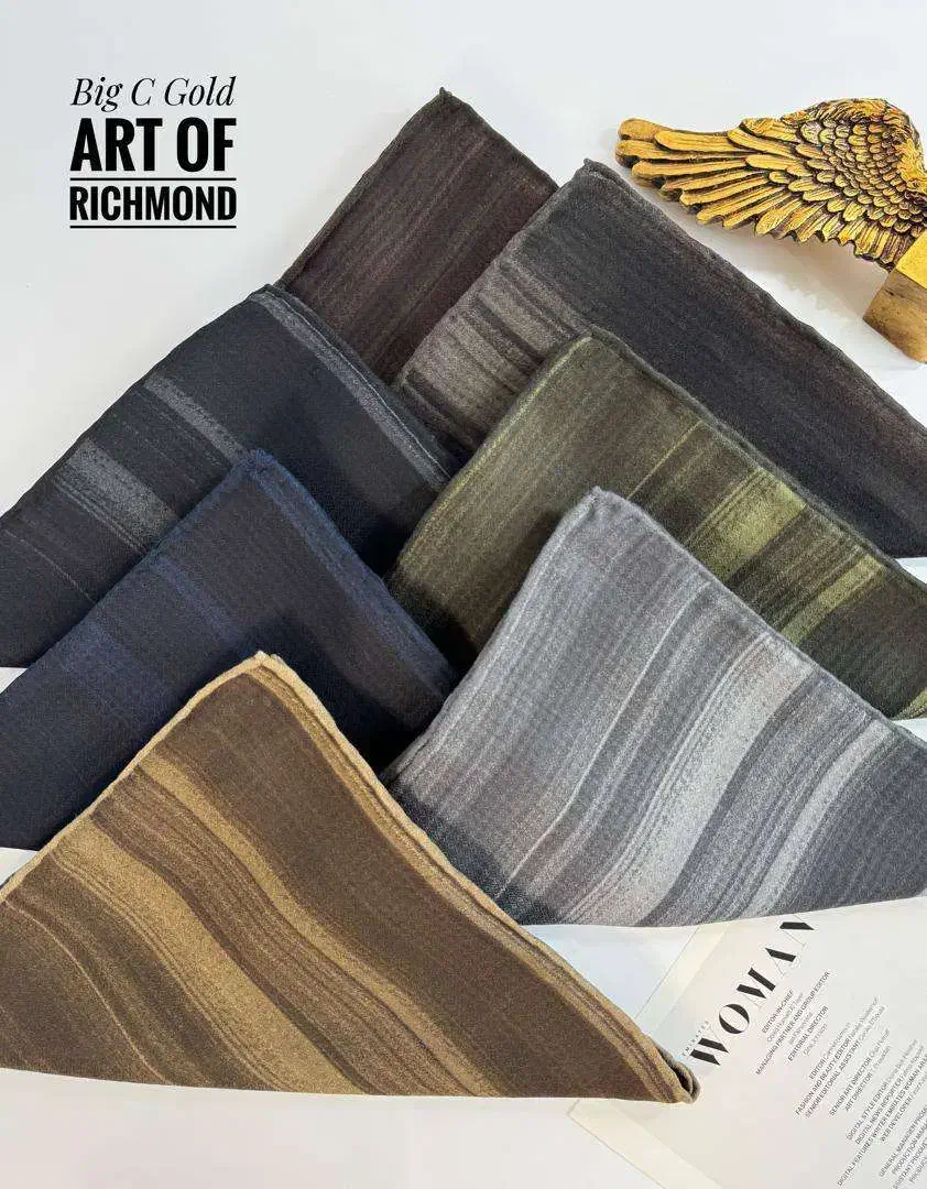 شال های راه راه پاییزه در رنگ های پاییزی زیبا|لباس|رزن, |دیوار