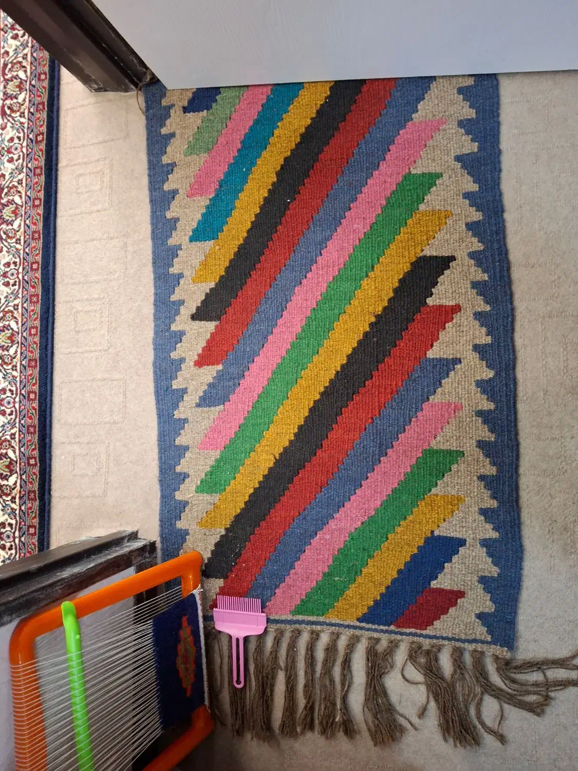 گلیم دستبافت|گلیم، جاجیم، گبه|زنجان, |دیوار