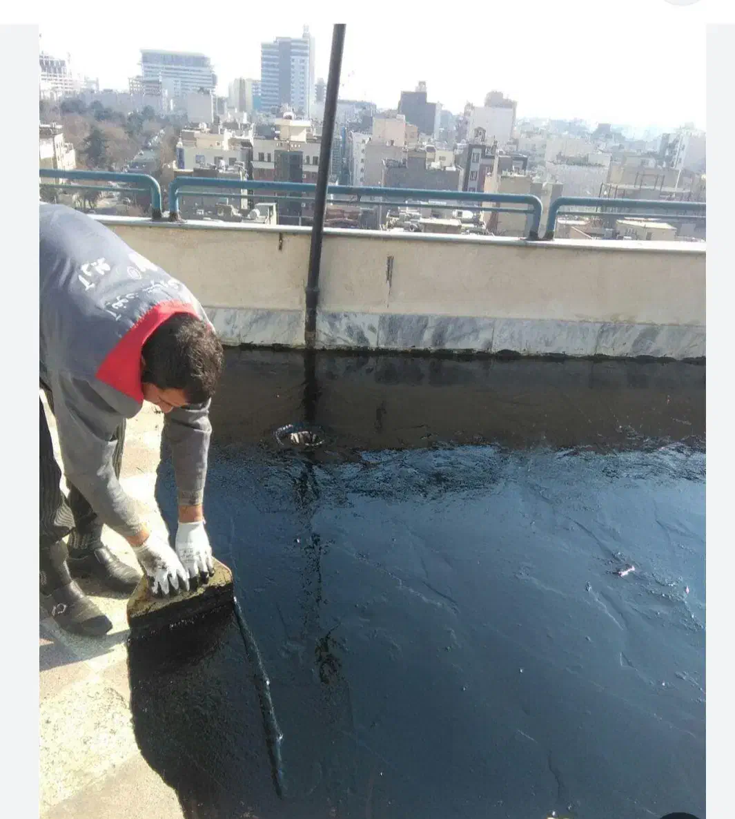 ایزوگام مایع (عایق رطوبتی)|خدمات پیشه و مهارت|هشتگرد, شهرک راه آهن|دیوار