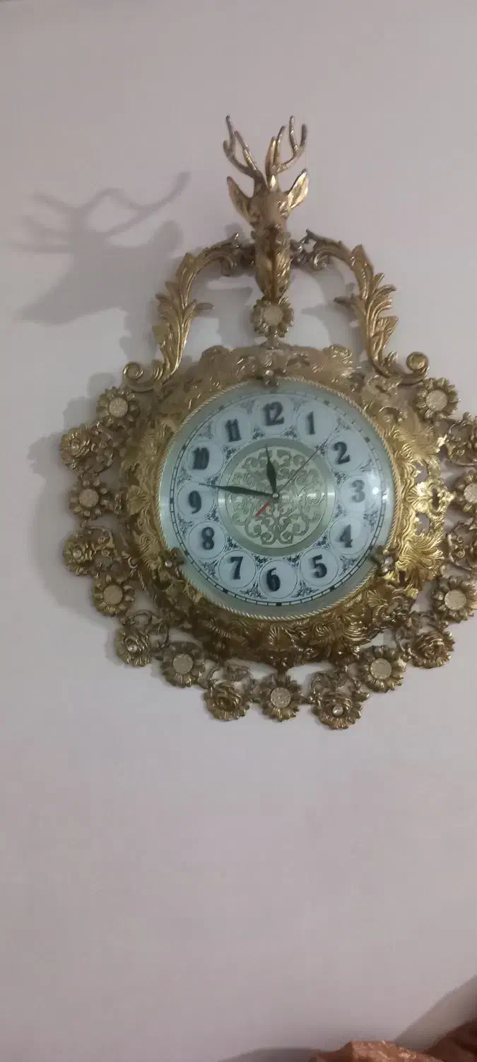 ساعت برنزی|ساعت دیواری و تزئینی|اقبالیه, |دیوار